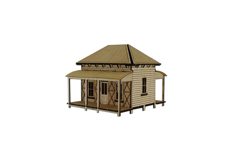Little Building Co Miners Cottage HO Scale
