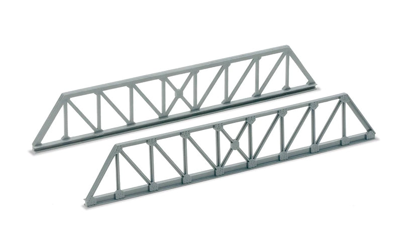 Peco Lineside Kit NB-38 Girder Bridge Sides Truss Girder Type Grey (4) N Scale
