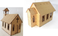 Micro Buildings NN00103 Church w/ Bell Tower or Vestry N Scale