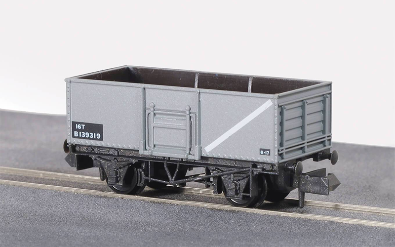 Peco Quality Line Wagons NR-44B Butterley Steel Type Wagon BR Mid Grey N Scale