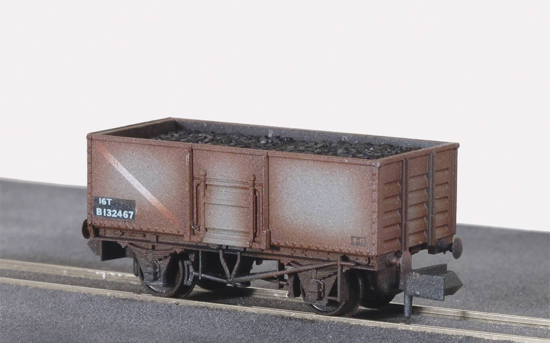 Peco Quality Line Wagons NR-44BW Butterley Steel Type Wagon Weathered N Scale