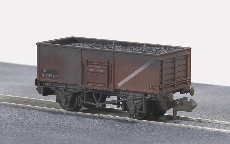 Peco Quality Line Wagons NR-44FW Butterley Steel Type Wagon Bauxite Weathered N Scale