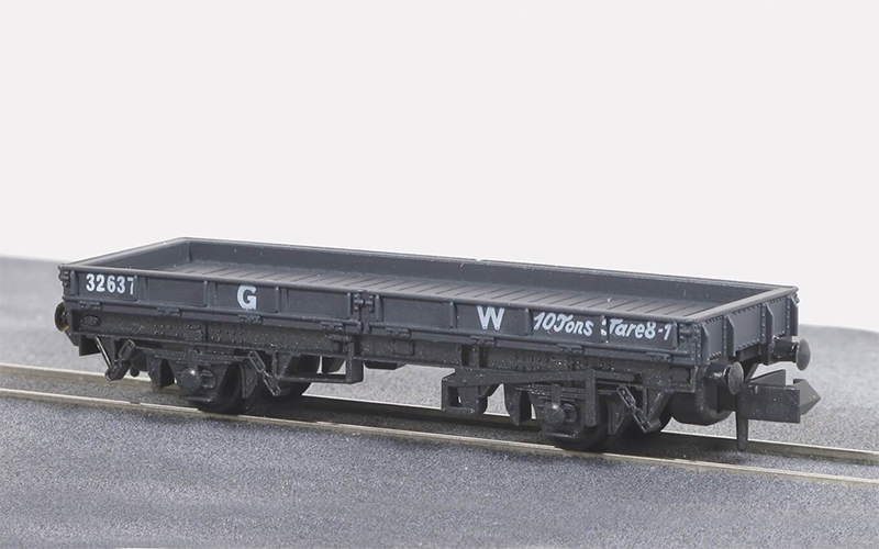 Peco Quality Line Wagons NR-5W Plate Wagon GW Dark Grey N Scale