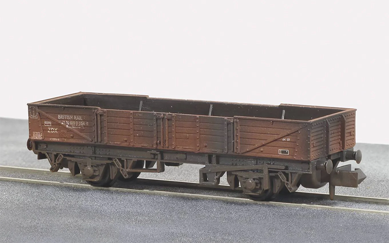 Peco Quality Line Wagons NR-7EW Ferry Tube Wagon Bauxite Weathered N Scale
