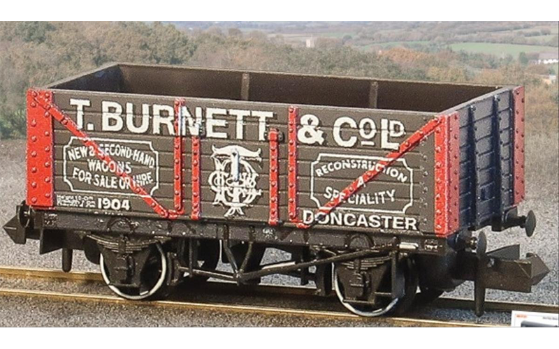 Peco Quality Line Wagons NR-P432 10ft 7 Plank T. Burnett & Co Ltd No. 1904 N Scale