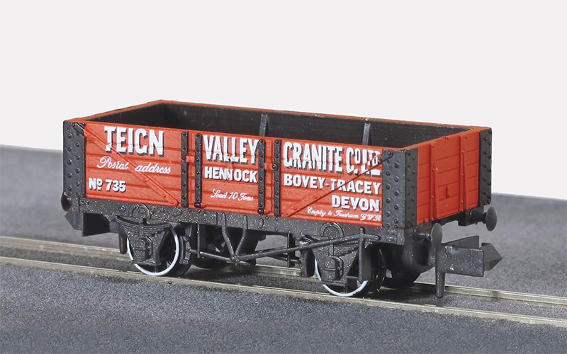 Peco Quality Line Wagons NR-P440 Teign Valley Granite 5 Plank Wagon N Scale