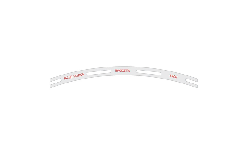 Tracksetta NT9 Template 9" Radius 228.6mm N/OO9 Scale