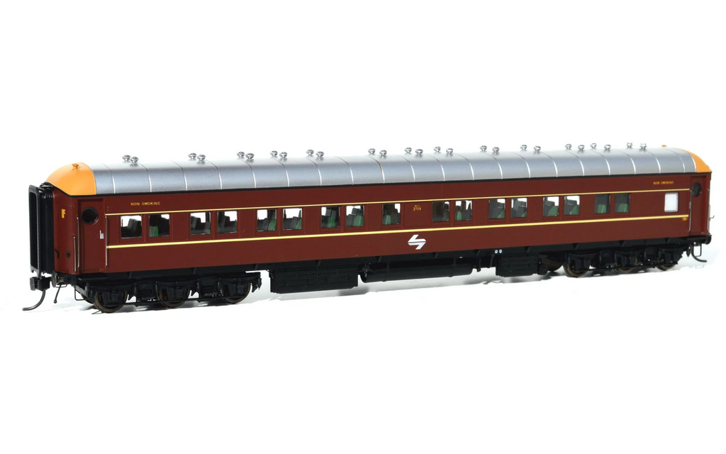 On Track Models SI-201b Deep Indian Red SI Cars with L7 Logo Twin Pack HO Scale
