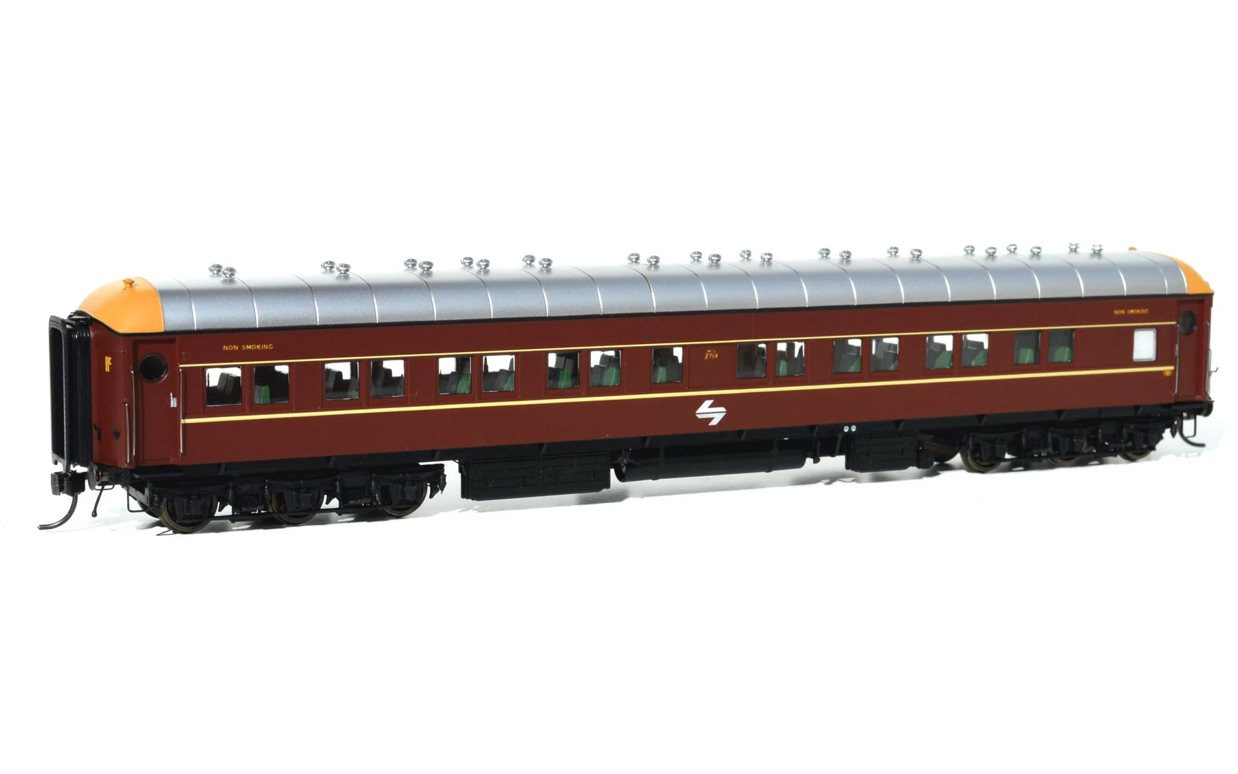 On Track Models SI-201b Deep Indian Red SI Cars with L7 Logo Twin Pack HO Scale