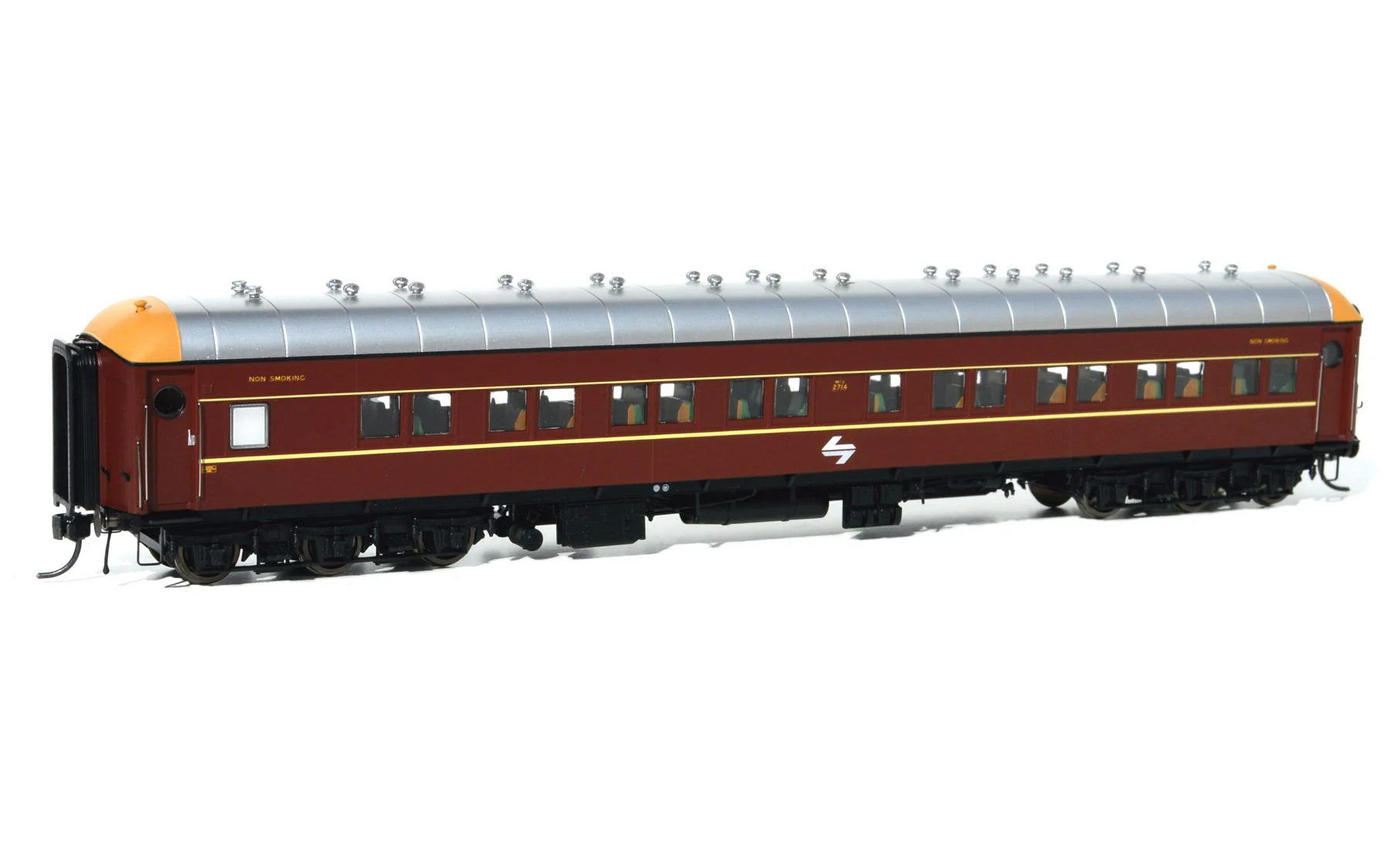 On Track Models SI-201b Deep Indian Red SI Cars with L7 Logo Twin Pack HO Scale