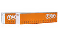 On Track Models 40CS-47 Circle TNT Orange 40' Curtain Sided Containers 2 Pack HO Scale