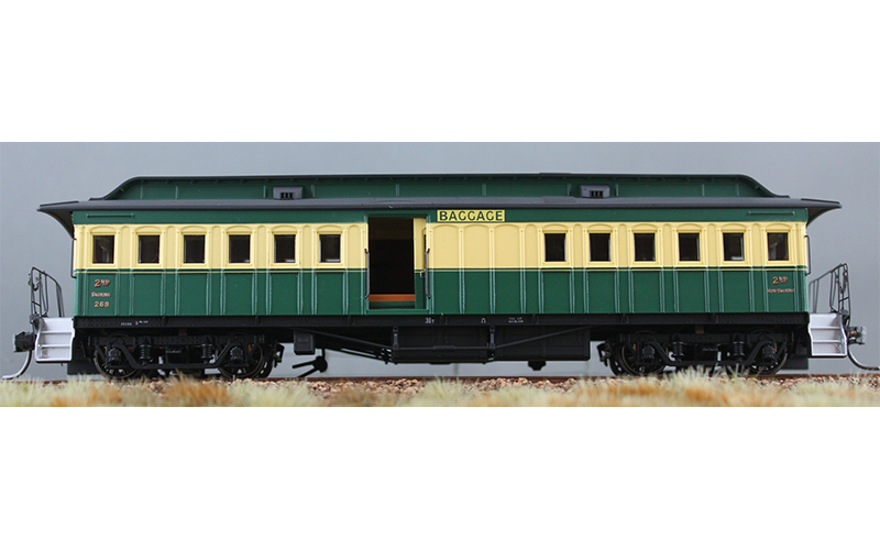Orient Express Reproductions OR477 Baggage Car #268 Green & Cream HO Scale