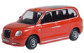Oxford 76TX5002 LEVC TX4 Taxi Tupelo Red OO Scale