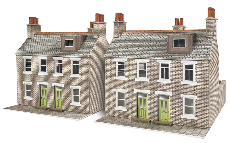 Metcalfe PN104 Terrace Houses in Stone N Scale