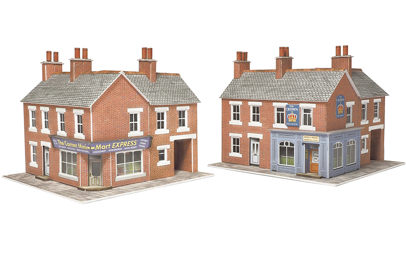 Metcalfe PN116 Corner Shop & Pub Brick N Scale