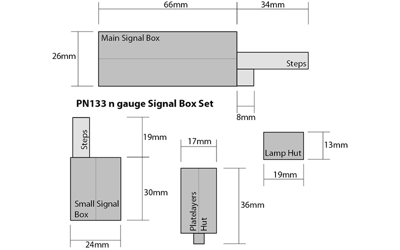 Metcalfe PN133 Signal Box Set N Scale