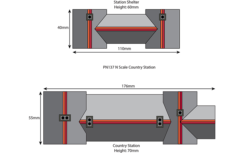 Metcalfe PN137 Country Station N Scale