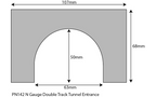 Metcalfe PN142 Tunnel Entrances Double Track N Scale