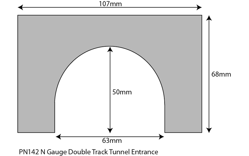 Metcalfe PN142 Tunnel Entrances Double Track N Scale