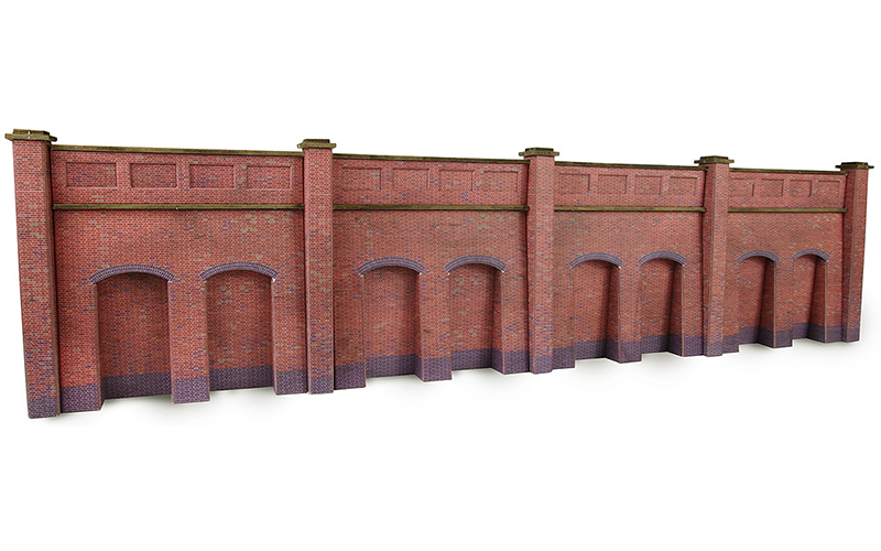 Metcalfe PN145 Retaining Wall in Red Brick N Scale