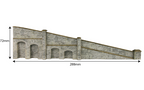 Metcalfe PN149 Tapered Retaining Walls Stone Style N Scale