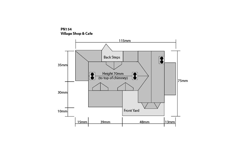 Metcalfe PN154 Village Shop & Cafe N Scale