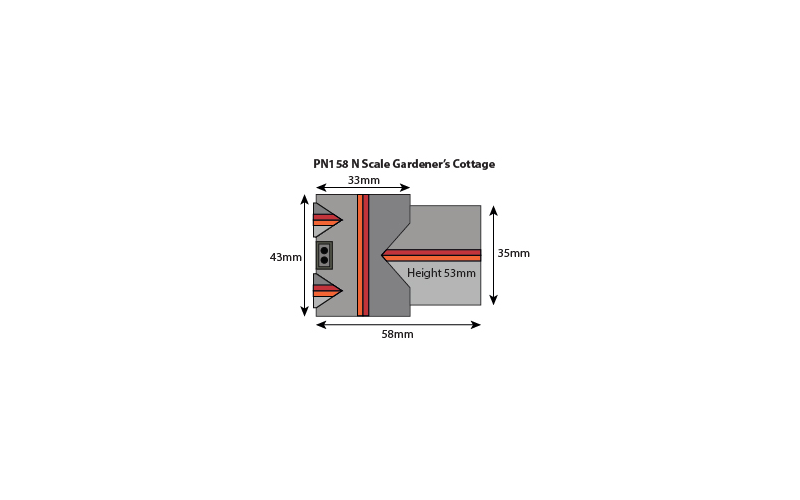 Metcalfe PN158 Garderner's Cottage N Scale