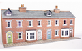 Metcalfe PN174 Low Relief Terraced House Fronts Red Brick Style N Scale