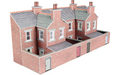 Metcalfe PN176 Low Relief Terraced House Backs Red Brick Style N Scale