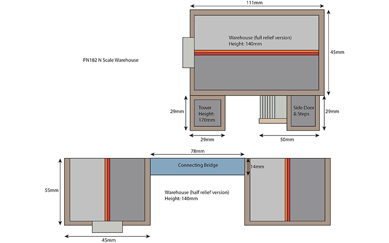 Metcalfe PN182 Warehouse N Scale