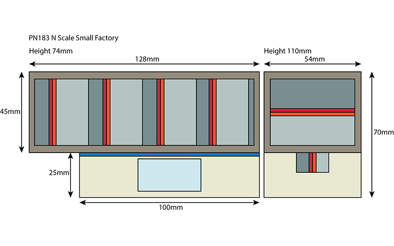 Metcalfe PN183 Small Factory N Scale