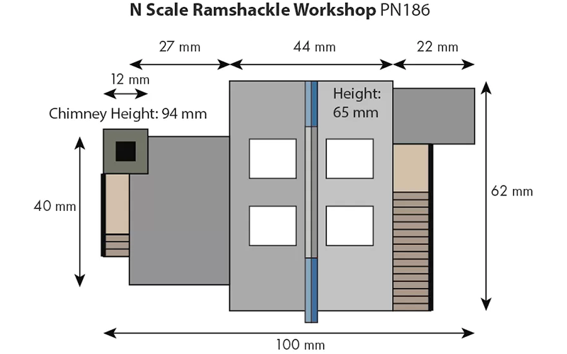 Metcalfe PN186 Ramshackle Workshop N Scale