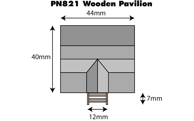 Metcalfe PN821 Wooden Pavilion N Scale