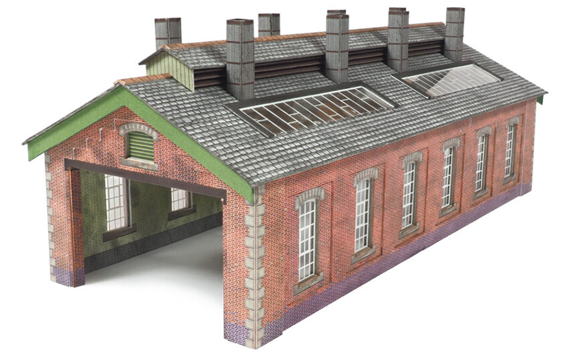Metcalfe PN913 Red Brick Engine Shed N Scale