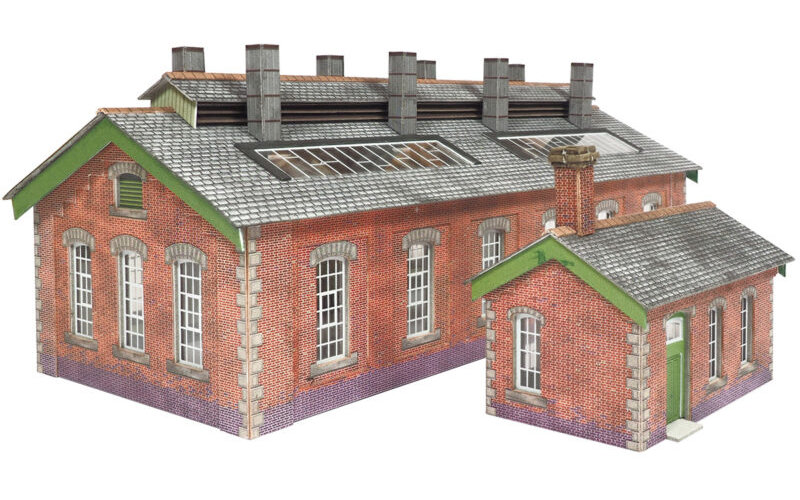 Metcalfe PN913 Red Brick Engine Shed N Scale