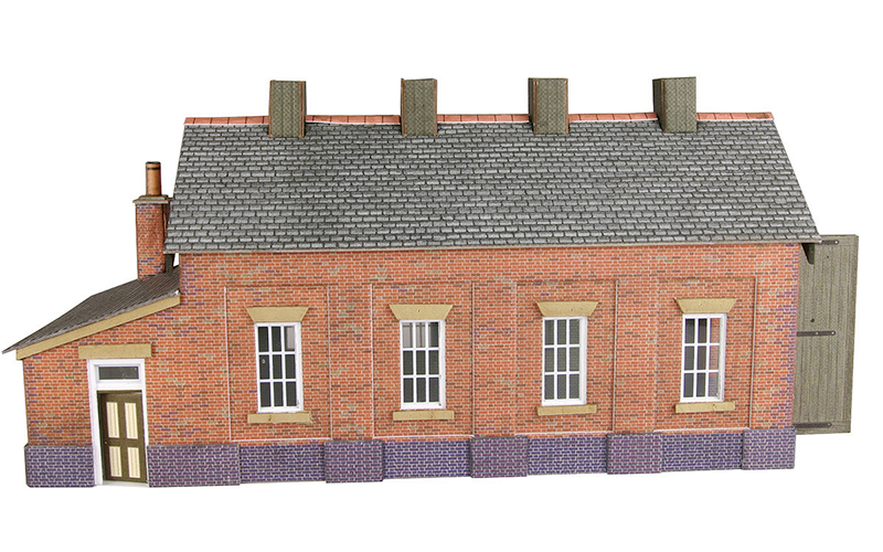 Metcalfe PN931 Engine Shed Single Track Red Brick N Scale