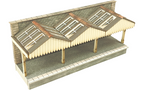 Metcalfe PN941 Wall Backed Platform Canopy N Scale
