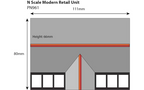 Metcalfe PN961 Modern Retail Unit N Scale