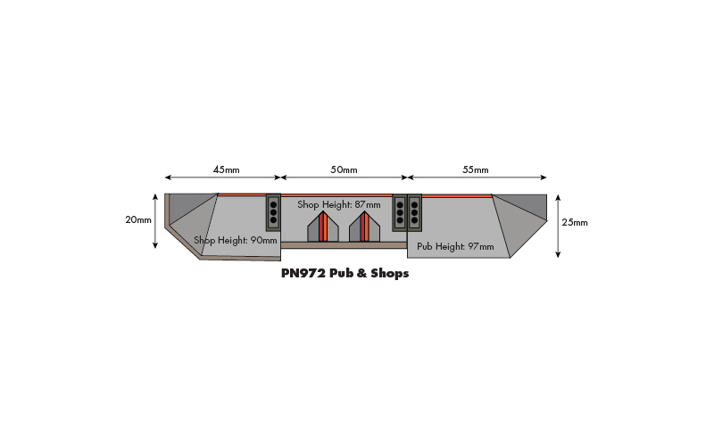 Metcalfe PN972 Pub & Shop N Scale