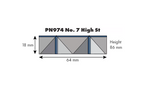 Metcalfe PN974 No. 7 High Street Low Relief Shop Front N Scale