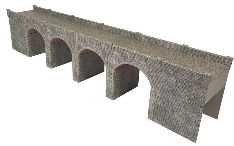 Metcalfe PO241 Double Track Stone Viaduct Kit OO/HO Scale