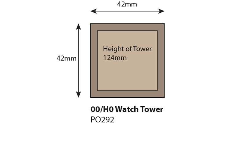 Metcalfe PO292 Castles Watch Tower OO/HO Scale