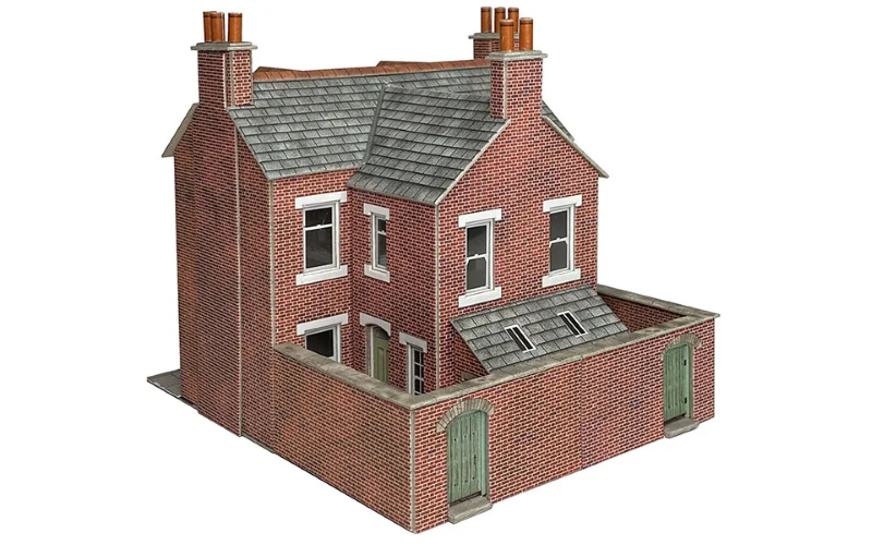 Metcalfe PO300 Terraced Houses Brick OO/HO Scale