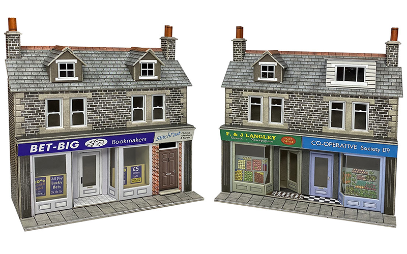 Metcalfe PO307 Low Relief Shop Fronts Stone OO/HO Scale