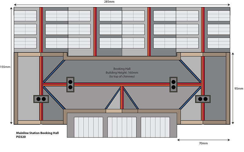 Metcalfe PO320 Mainline Station Booking Hall OO/HO Scale