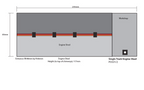 Metcalfe PO331 Engine Shed Red Brick Single Track OO/HO Scale