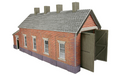 Metcalfe PO331 Engine Shed Red Brick Single Track OO/HO Scale