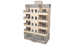 Metcalfe PO360 Low Relief Tower Block HO/OO Scale