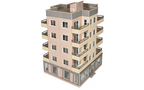 Metcalfe PO360 Low Relief Tower Block HO/OO Scale