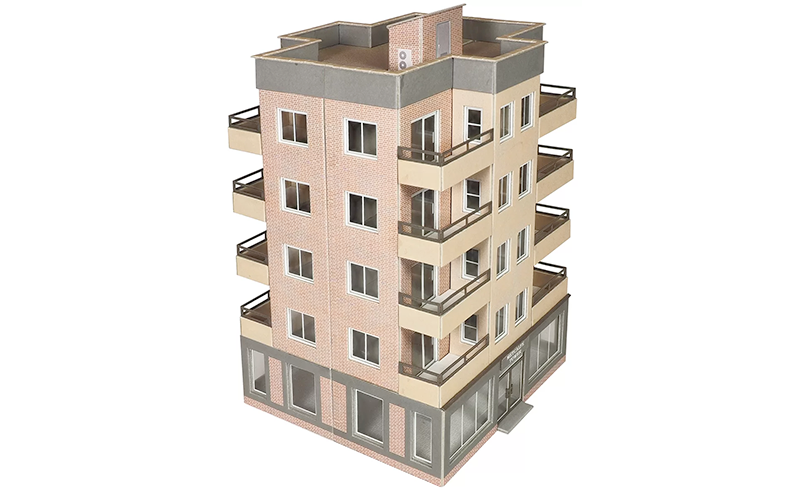 Metcalfe PO360 Low Relief Tower Block HO/OO Scale